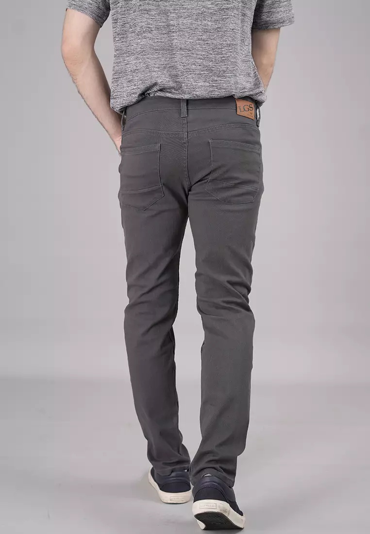 LGS - Celana Panjang Chinos - Celana Panjang - Abu -  jct.566.s048.002