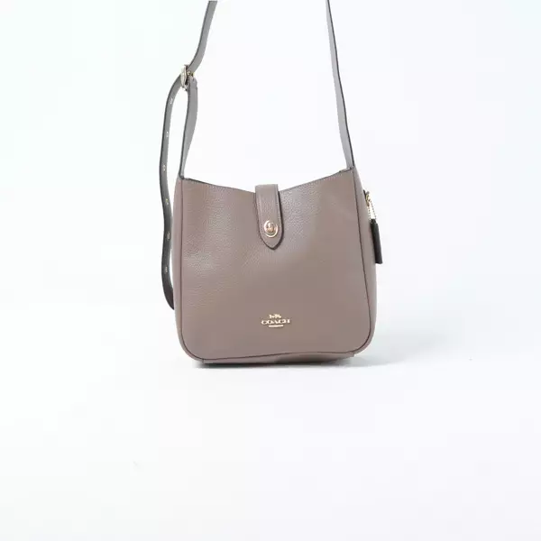 Tas COACH HADLEY TURNLOCK GHW DARK STONE BUCKET BAG 100% ORIGINAL