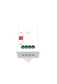 UKGPro KinSwitch 1-路RF&amp;WiFi無線接收智能控制器-5A，分體式電源燈制開關直接安裝在電燈的源頭透過無線接收訊號開關多達配對10個RF無線開關雙控多控無須拉線(U-ERC309)