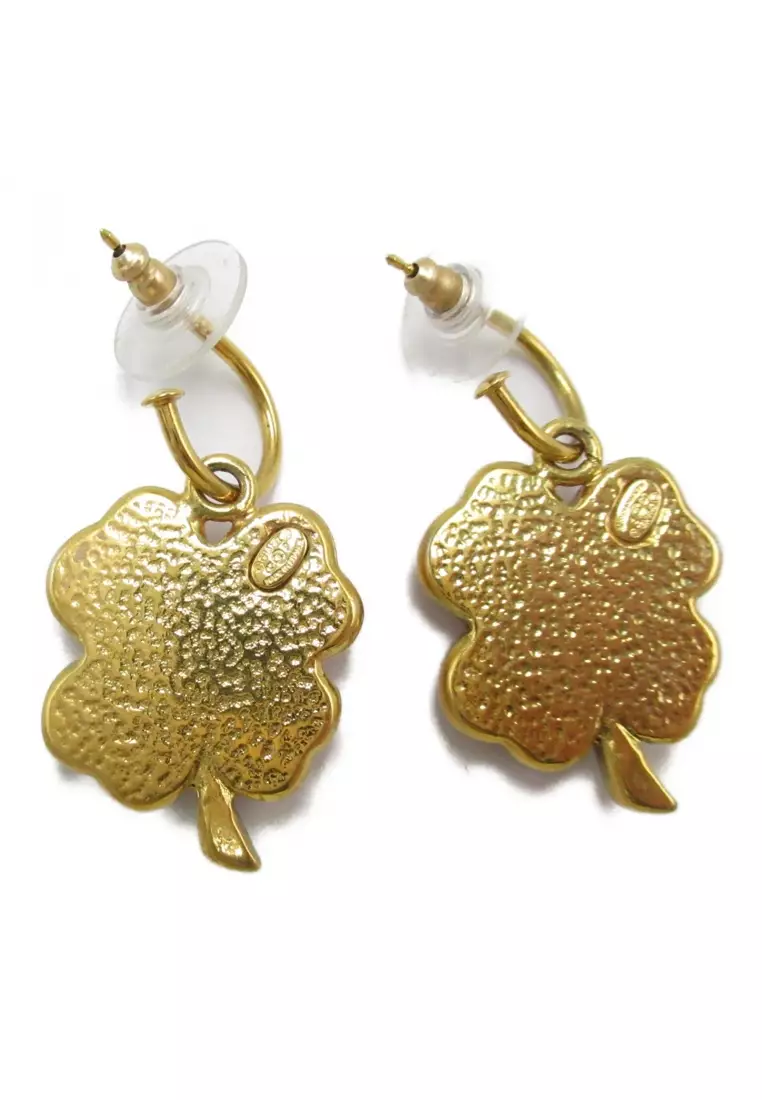 Chanel clover earrings sales