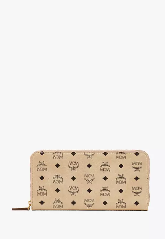 Zip Around Wallet in Visetos