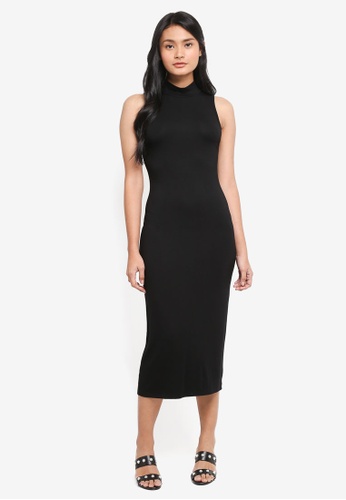 turtleneck jersey dress