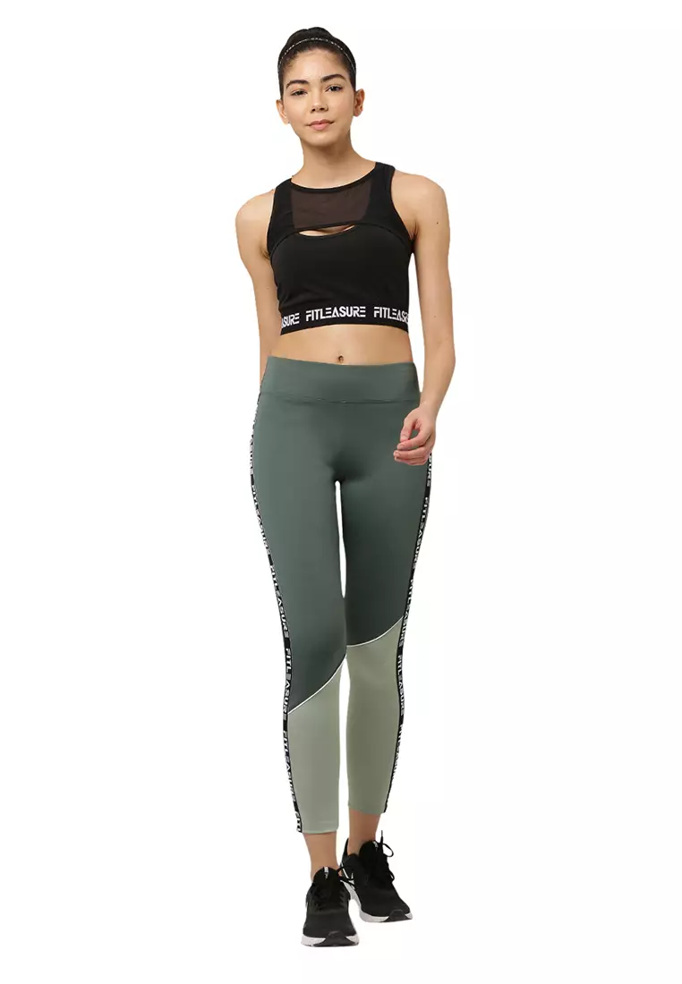 Buy Fitleasure Fitleasure Uber Cool Sports Performance Green Legging 2024  Online