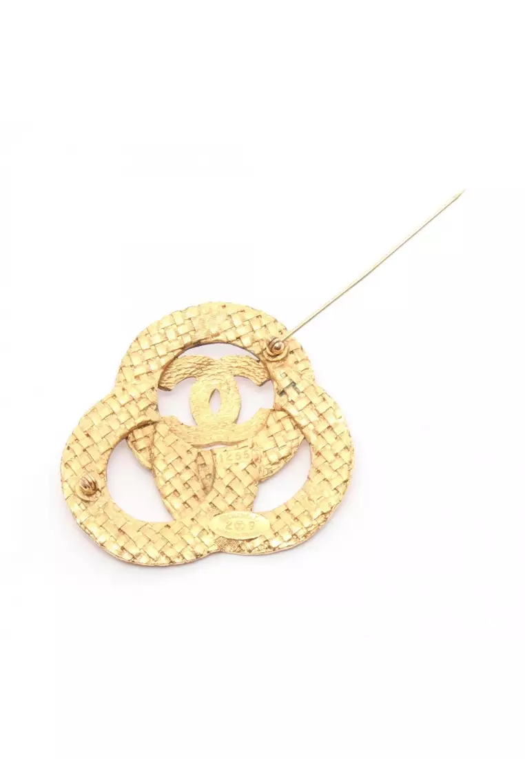 Buy Chanel Pre-Loved Chanel coco mark brooch GP gold 29 Online