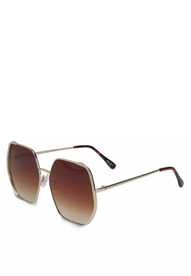 Buy ALDO Gwaenad Metal Oversized Square Sunglasses 2025 Online