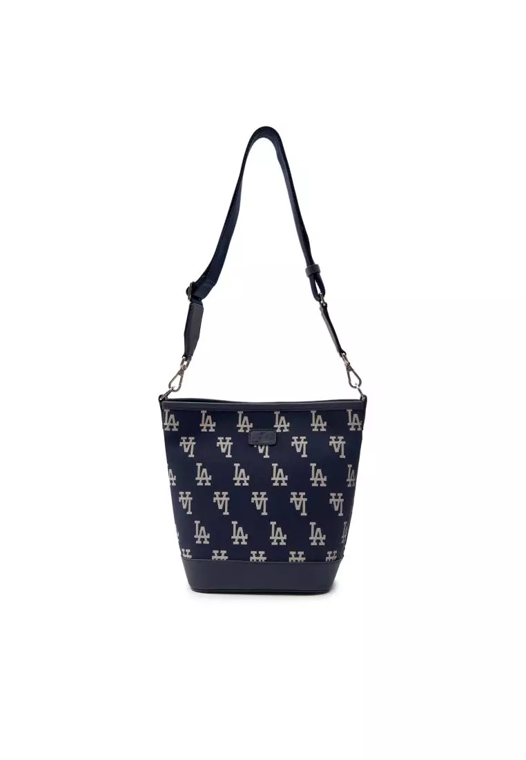 MLB BIG CLASSIC MONOGRAM JACQUARD NEW BUCKET BAG LOS ANGELES