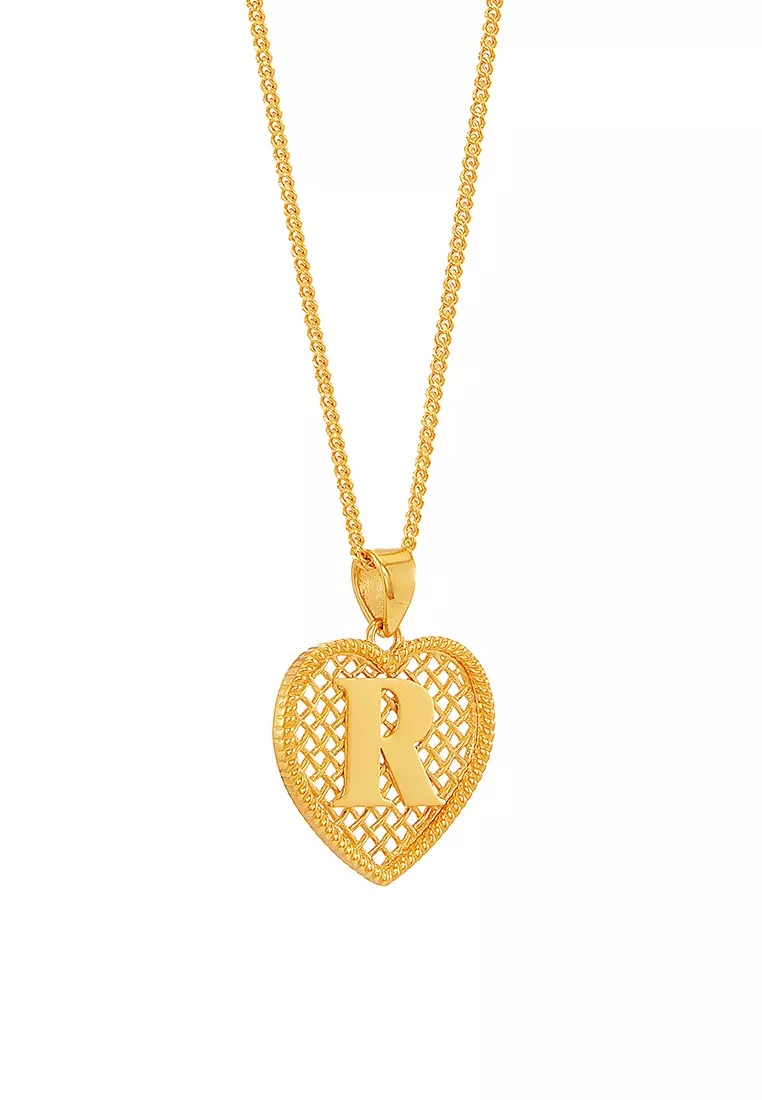 HABIB Oro Italia 916 Yellow Gold Alphabet Pendant GP54181225(S) (22K Gold)