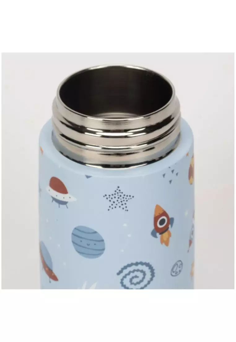 Oasis Kids Water Bottle with Sipper Silicone Straw 400ML - Galactic Space