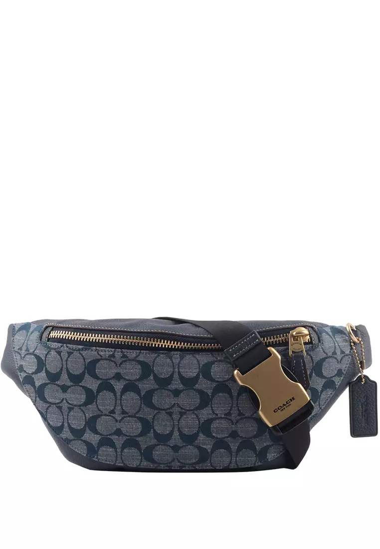 Buy Coach Coach Warren Belt Bag In Signature Chambray Denim 2025