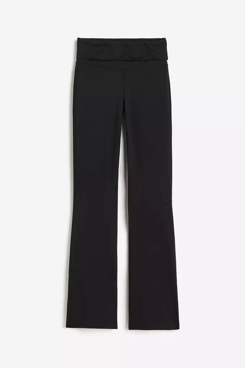 Buy H&M SoftMove™ Foldover-waist sports tights Online