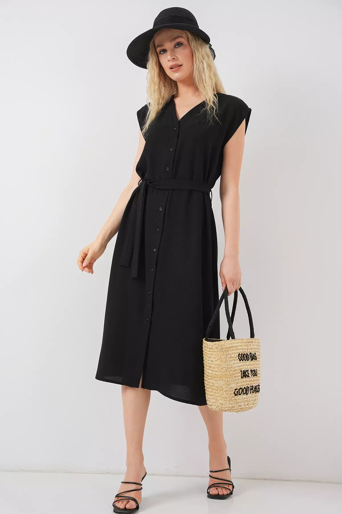 Sleeveless Belted Aerobin Dress