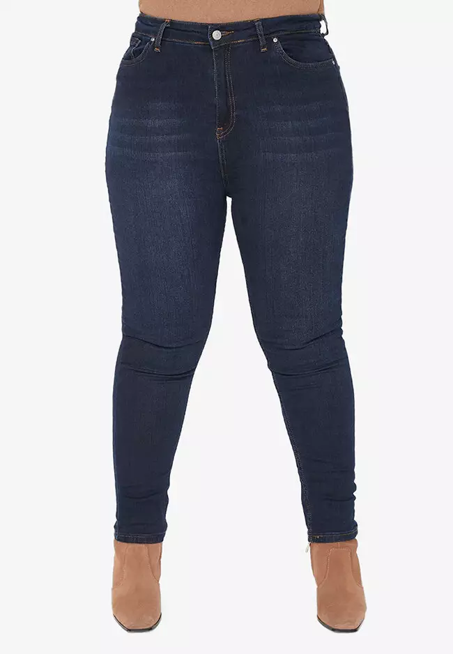 Buy Trendyol Plus Size Skinny Jeans Online ZALORA Malaysia