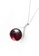 Majade Jewelry red and silver Garnet Drop Shape Necklace In 14k White Gold And Diamond E6F7BACBA1E854GS_2