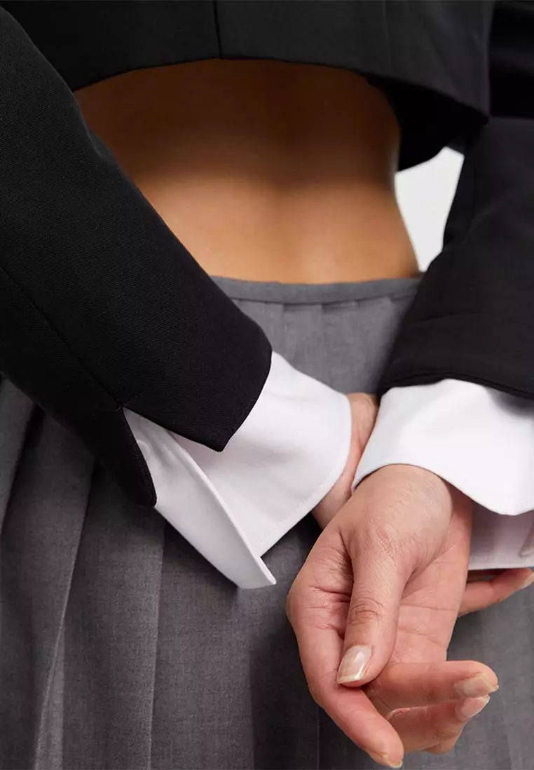 Layered Cropped Blazer