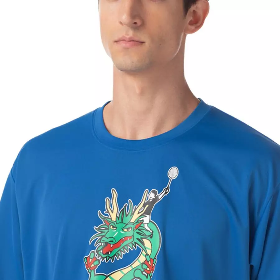 Special Made In Japan !! Kaos Badminton Yonex YOB 16723 Y UniDry Blast Blue