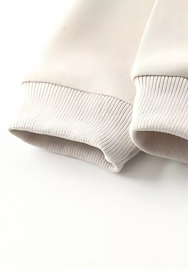 Wakakids Sweater Crewneck Anak Laki Laki dan Perempuan Motif Indifferent Earth Tone 4434 Venrz Broken White