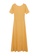 Mango yellow Side Slit Knit Dress BF3B6AAC22C6A0GS_5