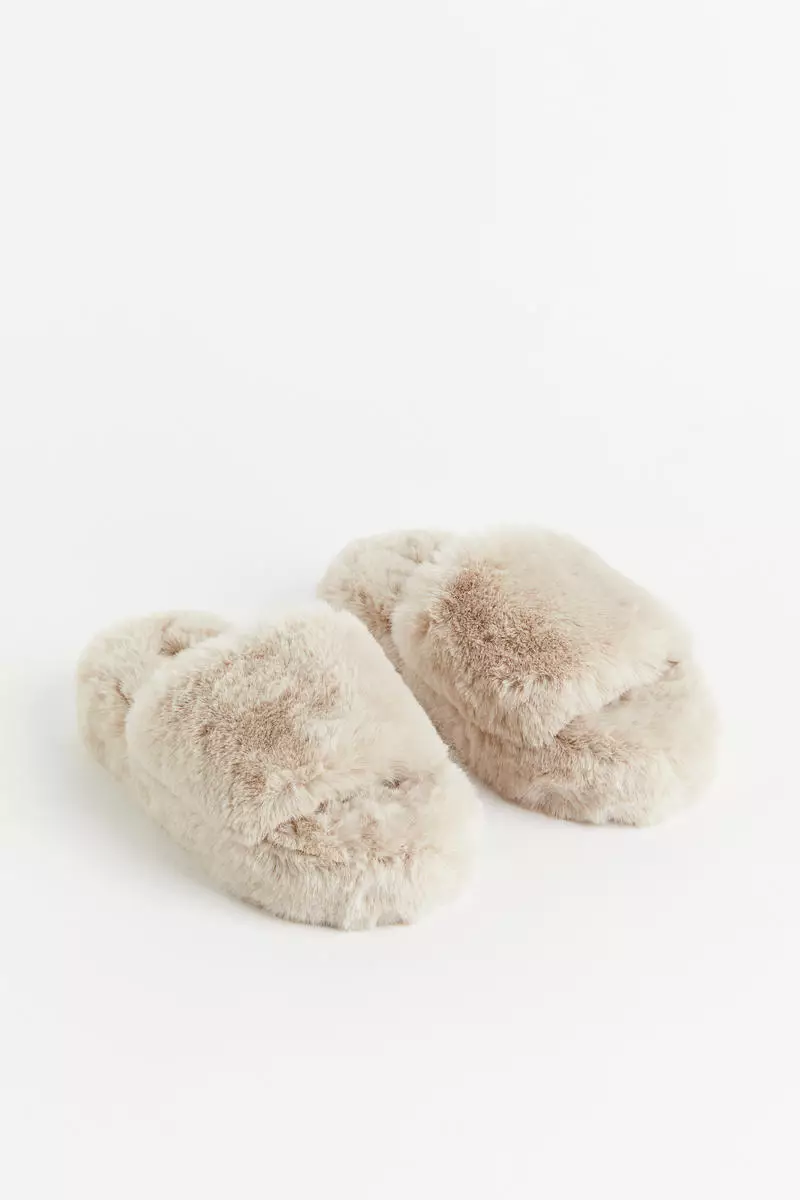 Buy H M Fluffy slippers 2024 Online ZALORA Singapore