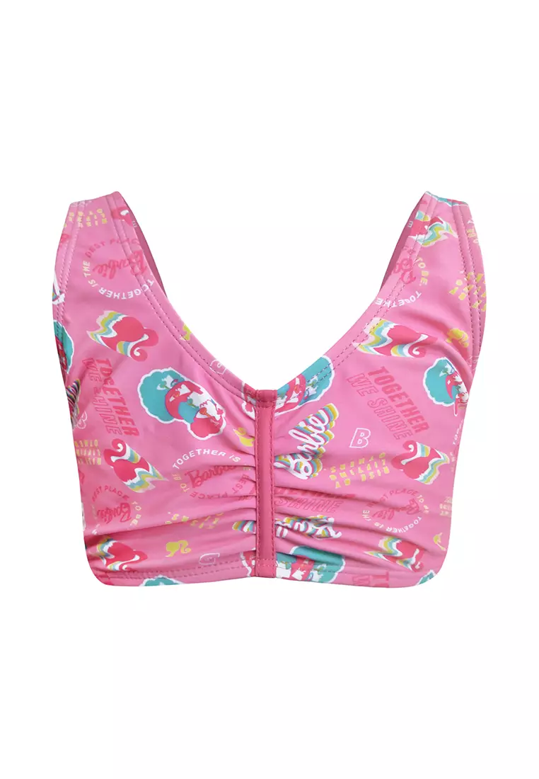 Top and Boyleg Set With Self Tie Back Closure Swim