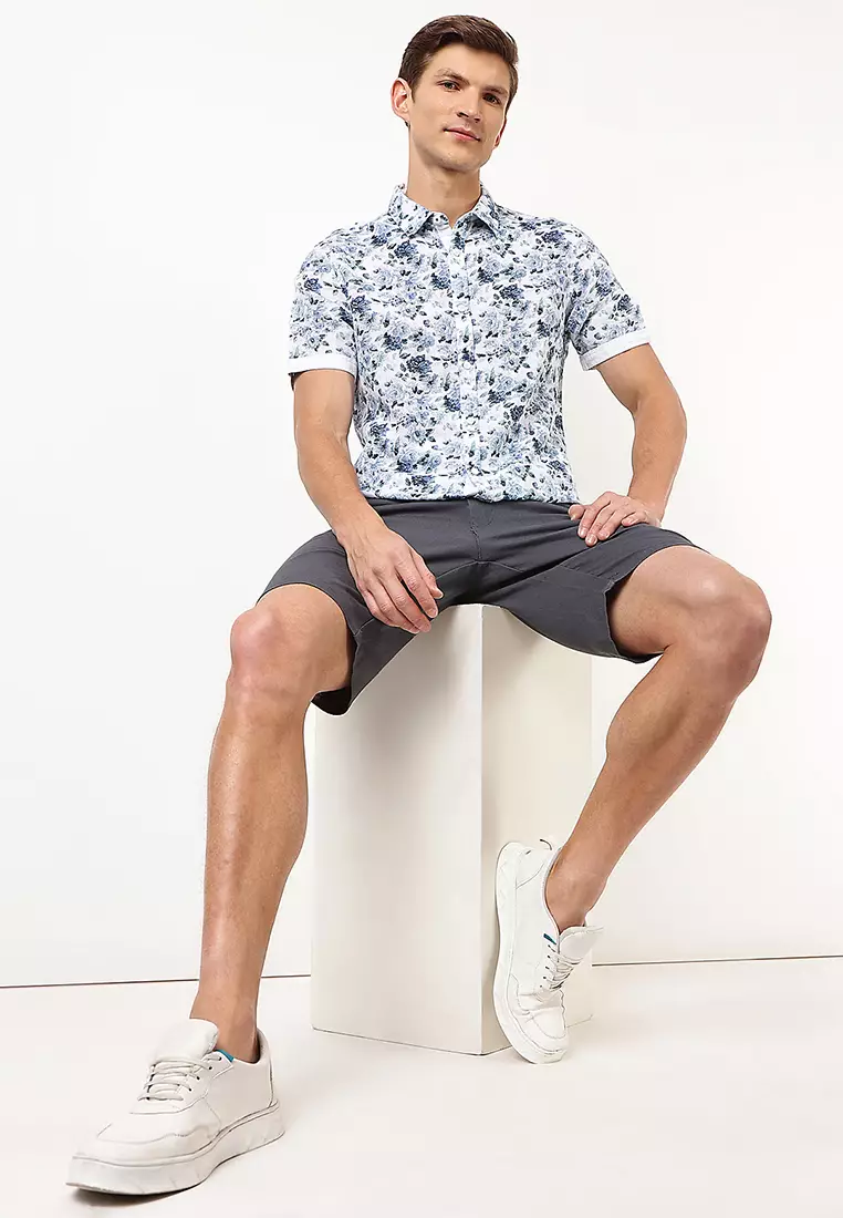 Linen Blend Chino Shorts