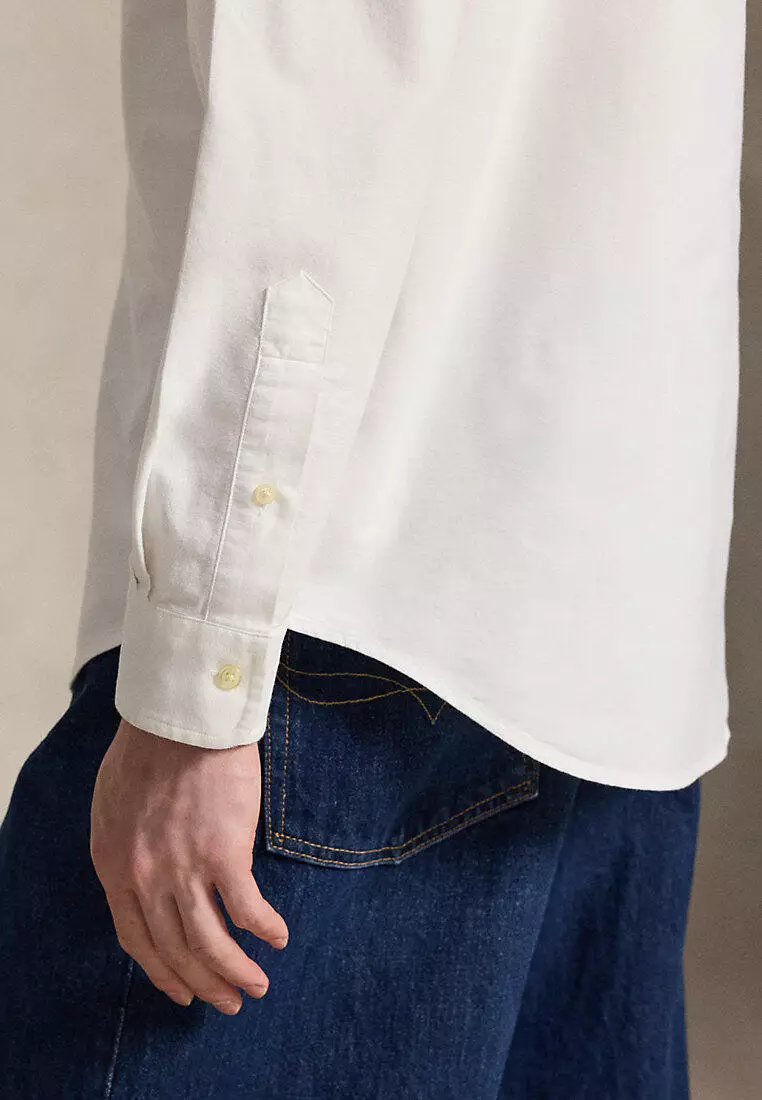 Buy Polo Ralph Lauren The Iconic Classic Fit Oxford Long Sleeve Shirt ...