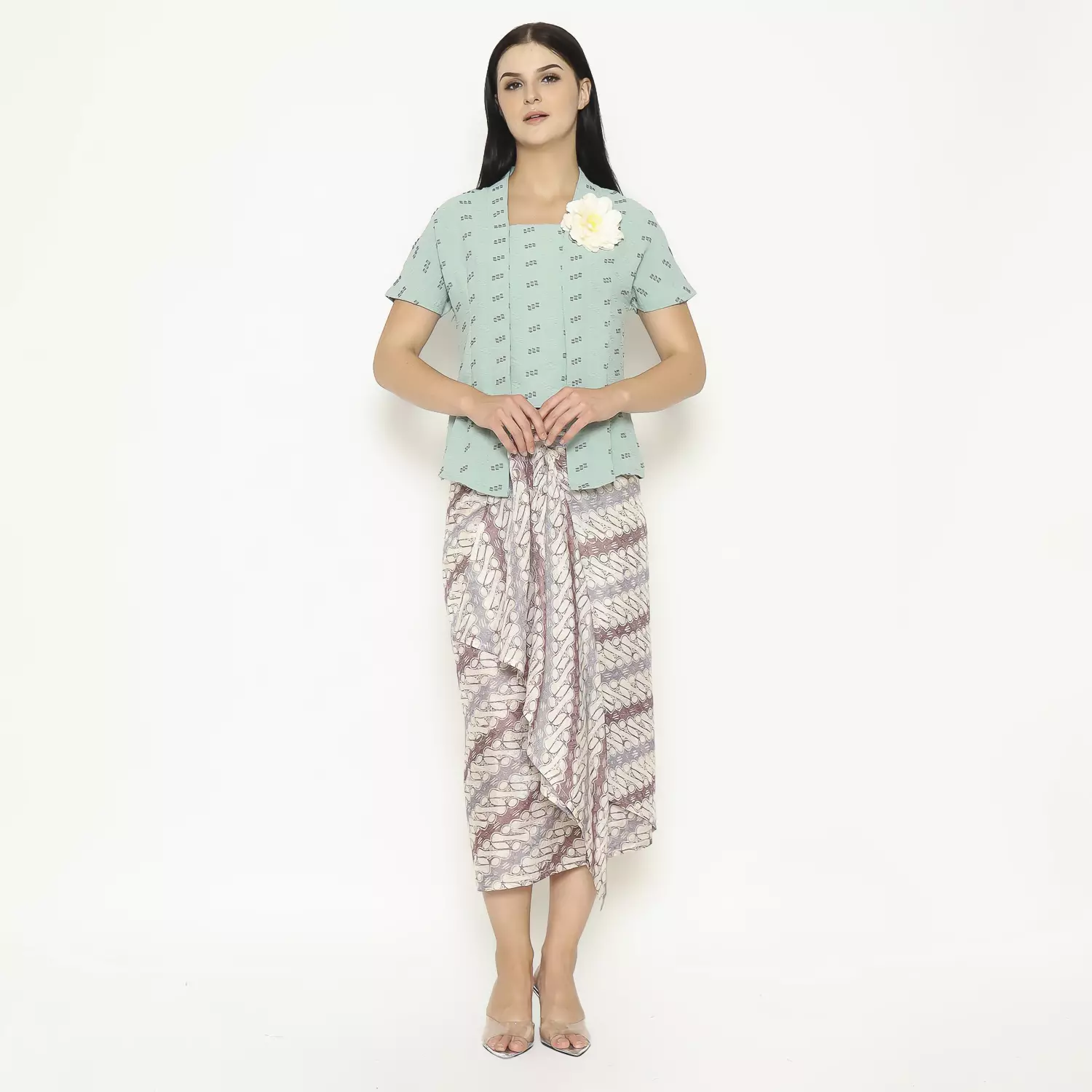 Blouse Batik Wanita - Atasan Batik - Bhatara Batik Yasmine - Baju Batik Modern Lengan Pendek