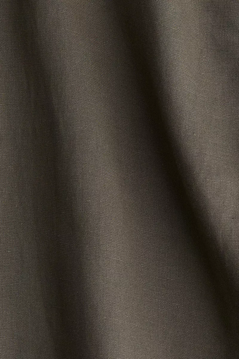 Linen-blend trousers