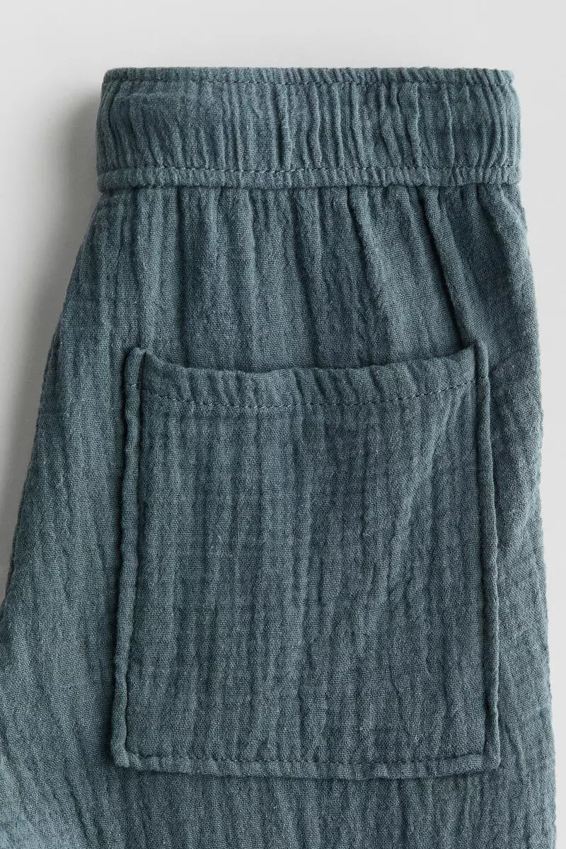 Muslin drawstring trousers