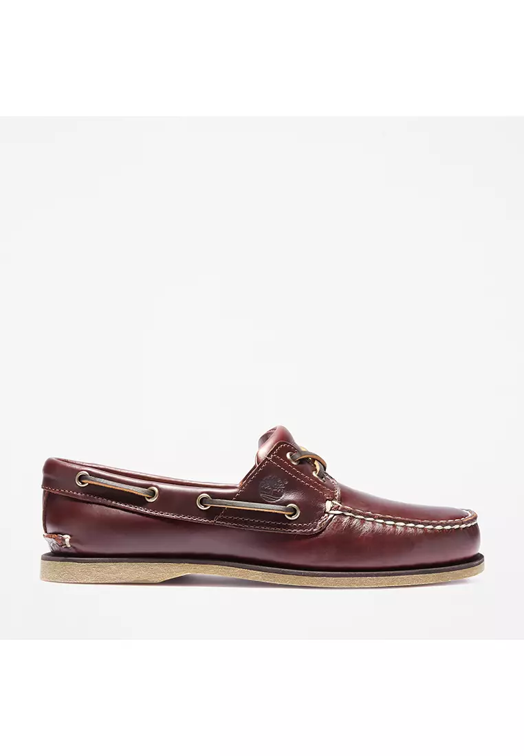Timberland [Timberland] Men's Classic 2-Eye Leather Boat Shoes 2024 ...