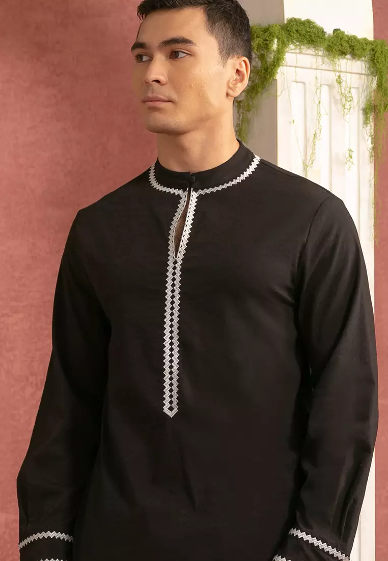 Men’s Collar Embroidered Shirt