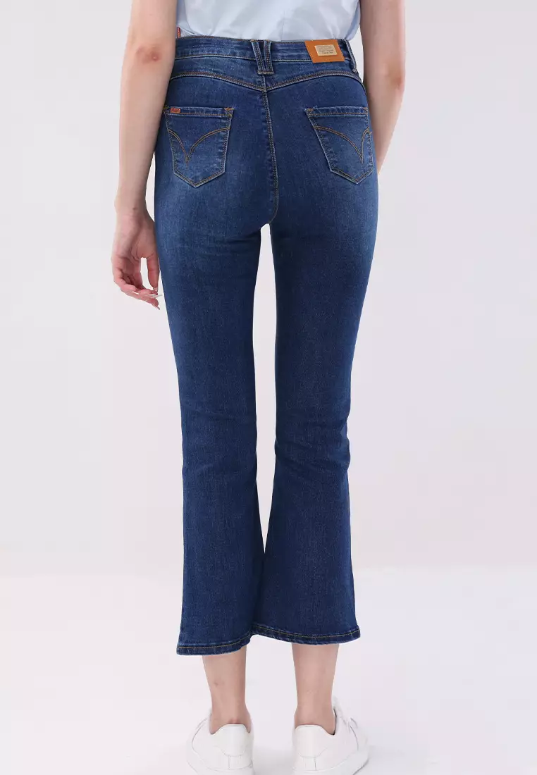 Denim Long Pants Flare Ladies