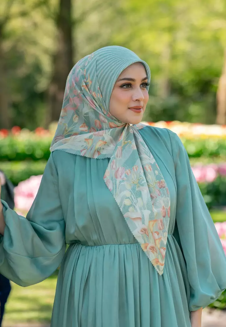 Tulip Voile Square - Jade