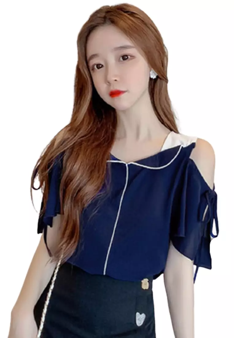 Cold shoulder casual sales tops