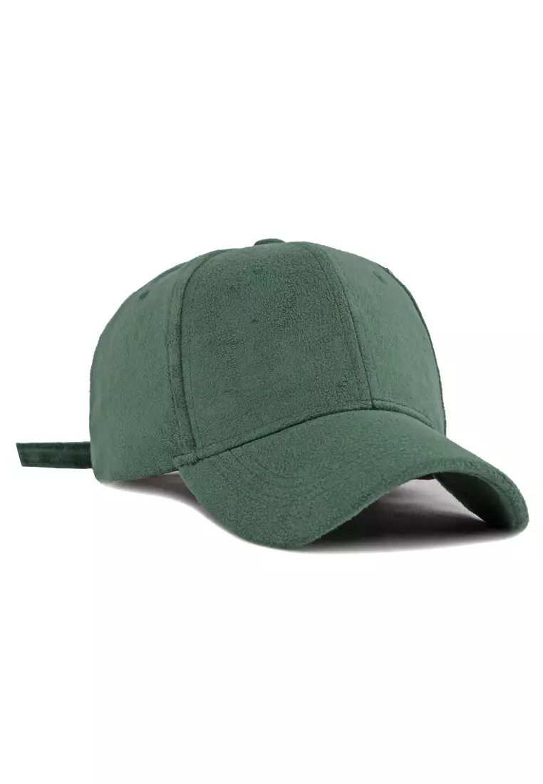Green suede baseball cap online