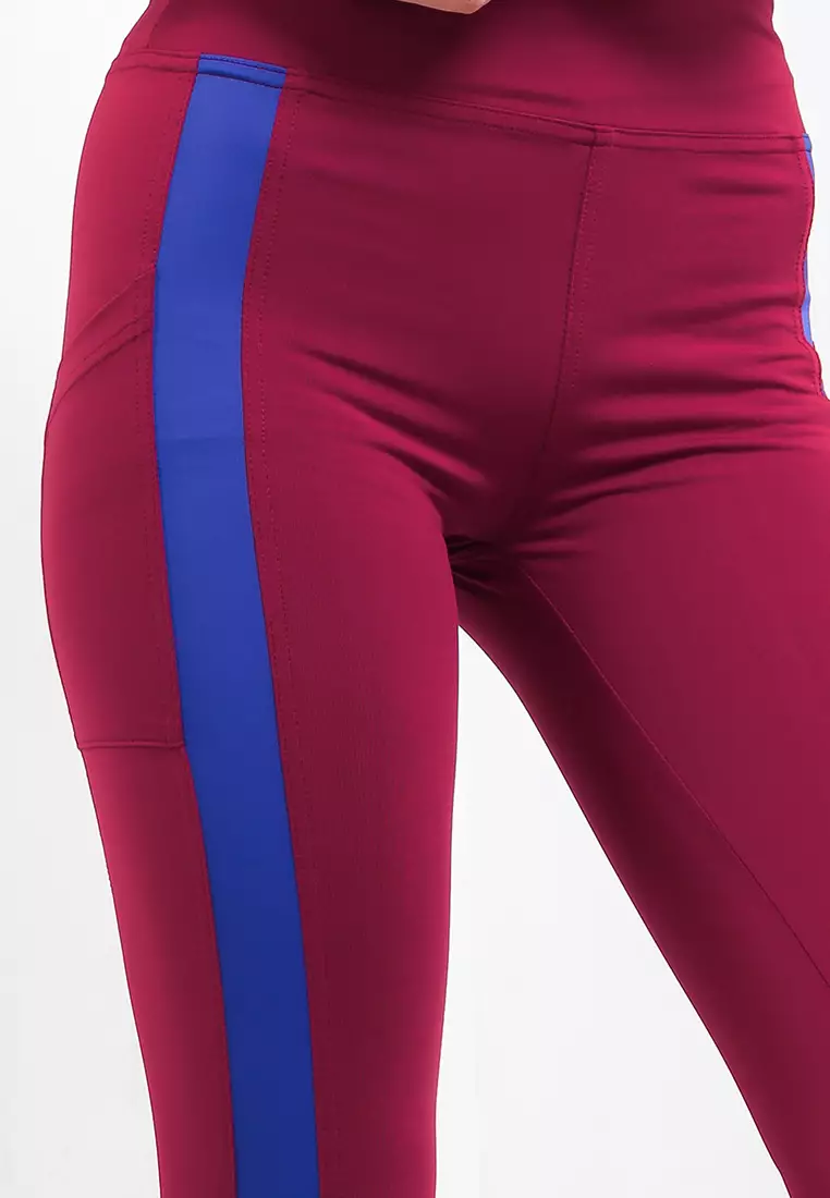 Celana Panjang Legging Olahraga Ladies Sport Long Pants Active Sport Olahraga Senam Yoga Pilates Gym Ketat Spandex