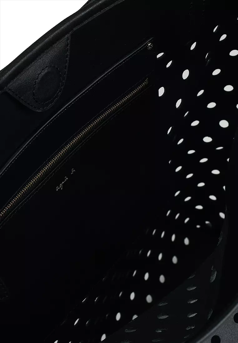 Perforated Leather Tote Bag