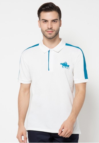Fashion Polo Shirt With Sideways Horse