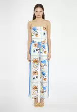 Blue Scarf Print