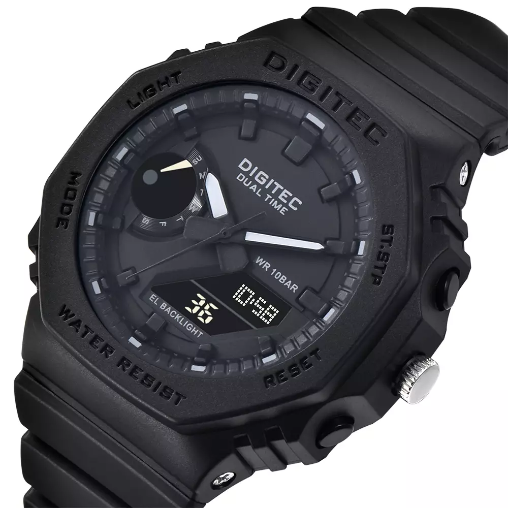 DIGITEC Jam Tangan Analog-Digital Wanita MDA-3119T - BK4B Hitam