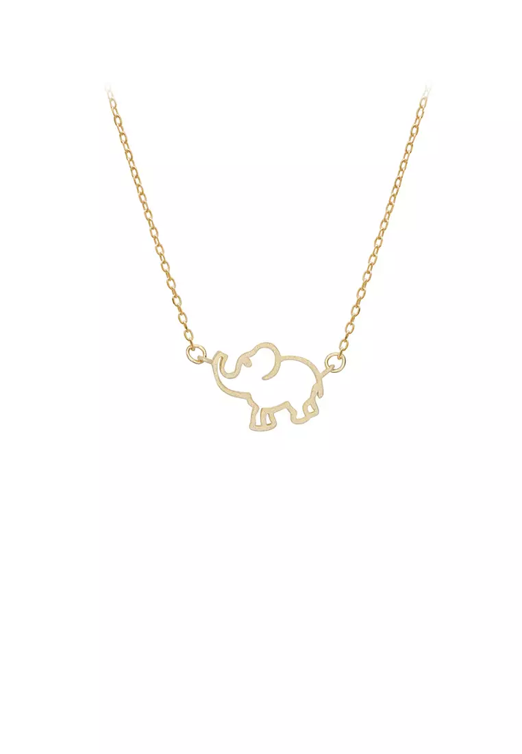 Gold necklace new arrivals elephant