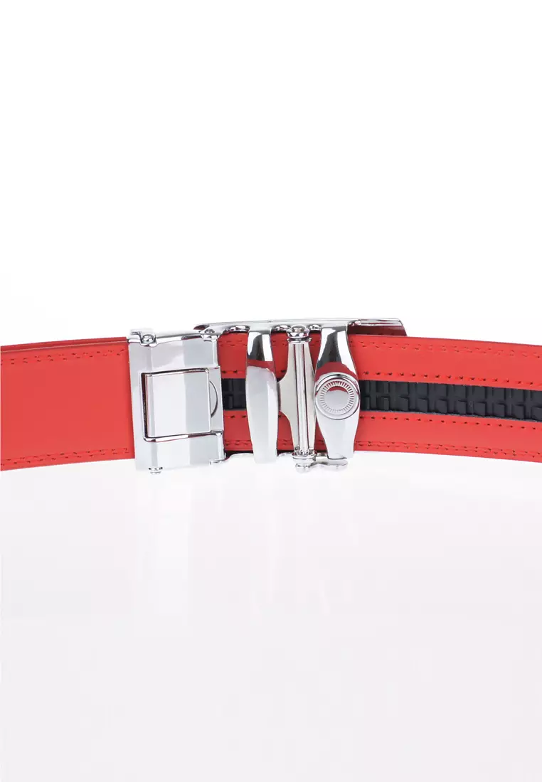 Buy FANYU Men's Slide Buckle Automatic Belts Ratchet Genuine Leather