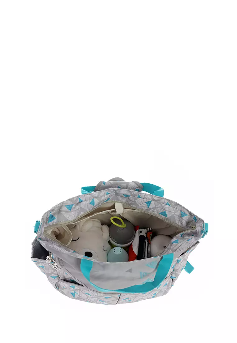 Okiedog Sumo Triangle Blue 3in1 diaper bag -  tas bayi