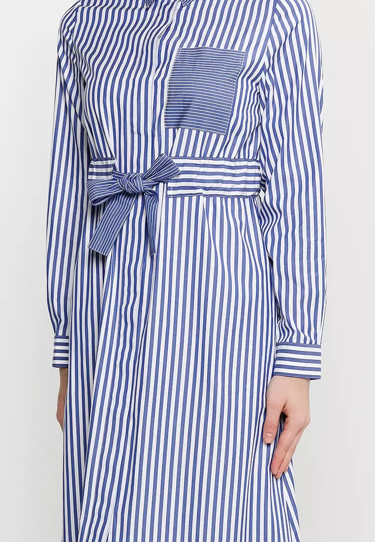 Calvin klein striped shirtdress Clearance