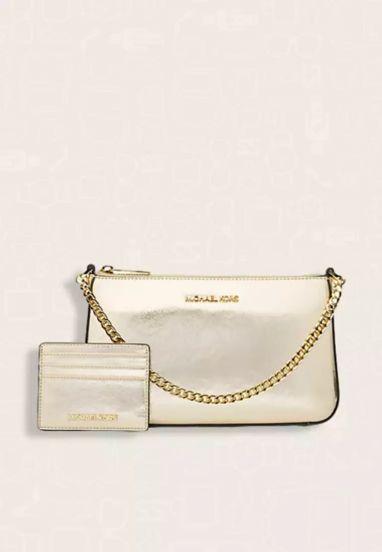 Jual Michael Kors Michael Kors Jet Set Medium Metallic Shoulder