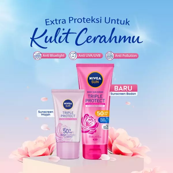 NIVEA SUN Body Sun Serum Triple Protect Extra Radiance & Smooth 180ml