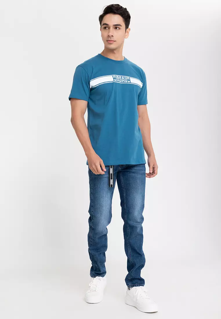 Men's Premium Dark Denim Star Butt Jeans