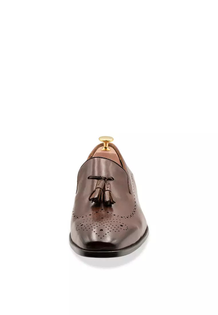 Pergamino Pecan Tassel Loafer