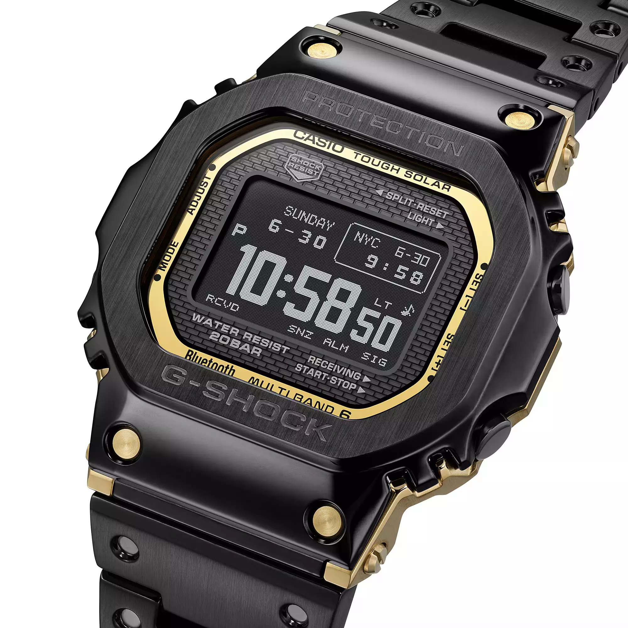 Casio G-Shock JDM Watch - Jam Tangan Digital Pria - All Black Stainless Steel - GMW-BZ5000BD-1D