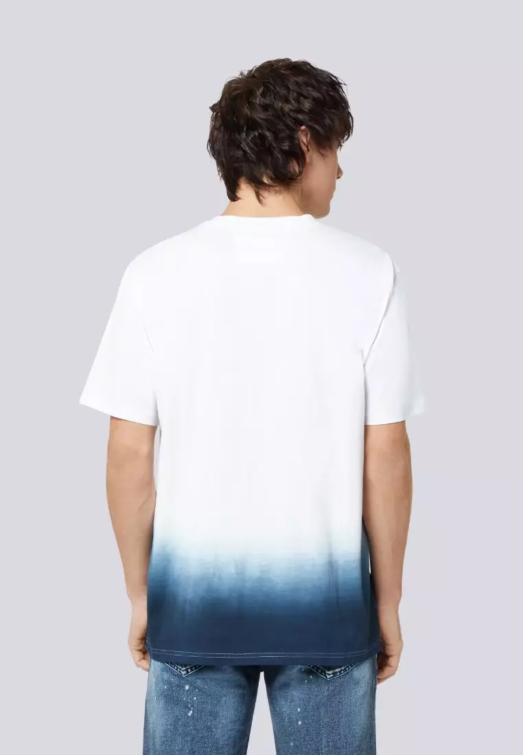 男裝夏日派對漸變印花T恤