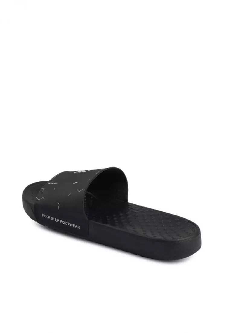 Sandal Pria Slide Footstep Footwear - Audi Black